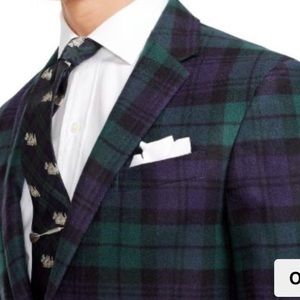 VINTAGE BOYS RALPH LAUREN BLACK WATCH TARTAN COAT